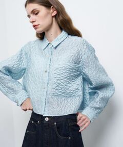 LANVIN en Bleu / ランバン オン ブルー シャツ・ブラウス | クロップドフレアシャツ