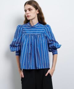 LANVIN en Bleu / ランバン オン ブルー シャツ・ブラウス | FABRICAスタンドカラーフレアブラウス