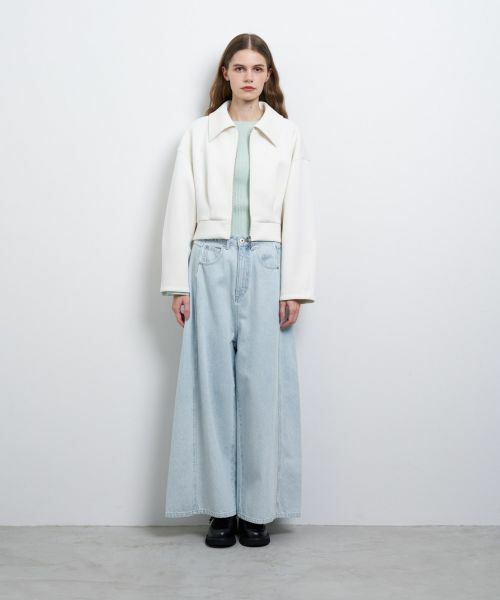 LANVIN en Bleu / ランバン オン ブルー カットソー | ダンボールショートジャケット | 詳細1