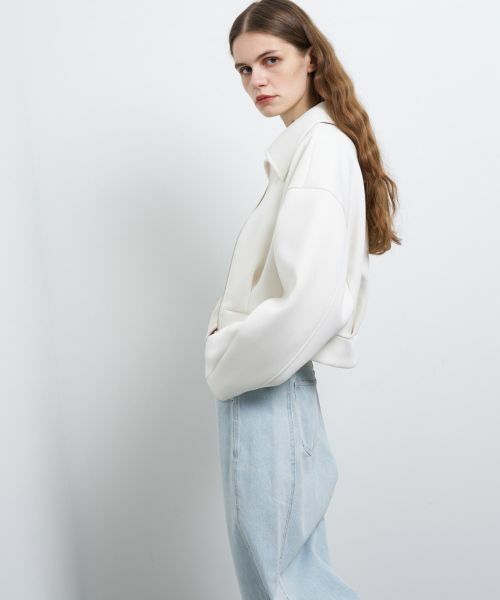 LANVIN en Bleu / ランバン オン ブルー カットソー | ダンボールショートジャケット | 詳細4