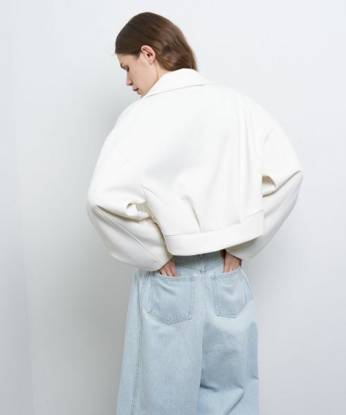 LANVIN en Bleu / ランバン オン ブルー カットソー | ダンボールショートジャケット | 詳細5