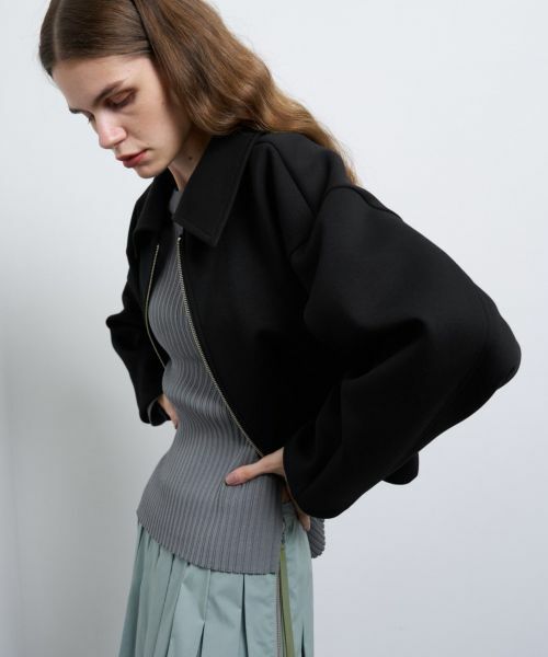 LANVIN en Bleu / ランバン オン ブルー カットソー | ダンボールショートジャケット | 詳細9