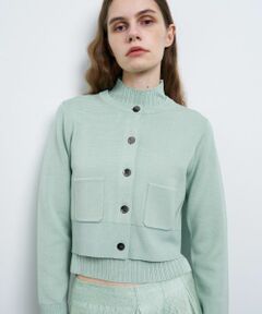 LANVIN en Bleu / ランバン オン ブルー カーディガン・ボレロ | ダブルフェイスショートカーディガン