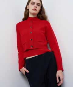 LANVIN en Bleu / ランバン オン ブルー カーディガン・ボレロ | ダブルフェイスショートカーディガン