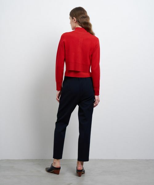 LANVIN en Bleu / ランバン オン ブルー カーディガン・ボレロ | ダブルフェイスショートカーディガン | 詳細13