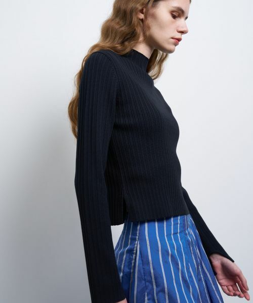 LANVIN en Bleu / ランバン オン ブルー ニット・セーター | ランダムリブハイネックニット | 詳細10