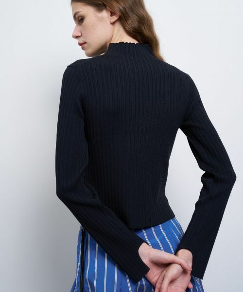 LANVIN en Bleu / ランバン オン ブルー ニット・セーター | ランダムリブハイネックニット | 詳細11