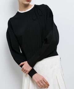 LANVIN en Bleu / ランバン オン ブルー ニット・セーター | フリルカラーリボンニット