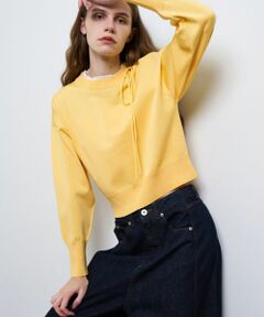 LANVIN en Bleu / ランバン オン ブルー ニット・セーター | フリルカラーリボンニット