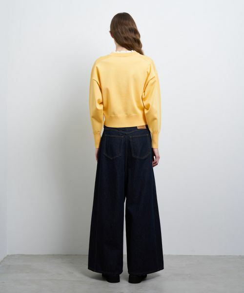 LANVIN en Bleu / ランバン オン ブルー ニット・セーター | フリルカラーリボンニット | 詳細8