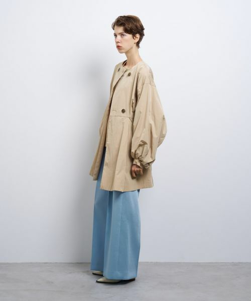 LANVIN en Bleu / ランバン オン ブルー その他アウター | コットンタフタベルテッドコート | 詳細7