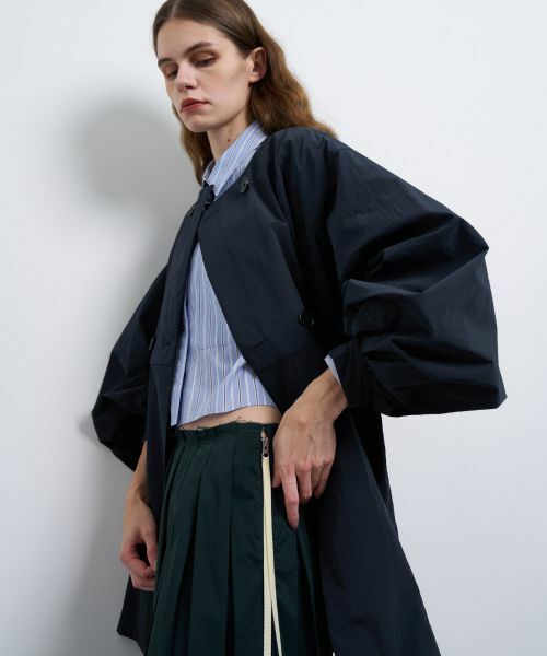 コットンタフタベルテッドコート （その他アウター）｜LANVIN en