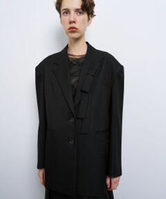 LANVIN en Bleu / ランバン オン ブルー テーラードジャケット | リボンブローチテーラードジャケット