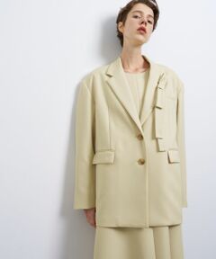 LANVIN en Bleu / ランバン オン ブルー テーラードジャケット | リボンブローチテーラードジャケット