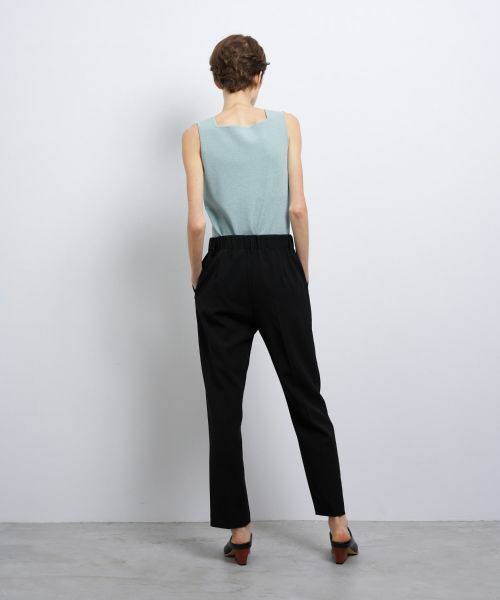 LANVIN en Bleu / ランバン オン ブルー その他パンツ | ダブルクロスゴムテーパードパンツ | 詳細10