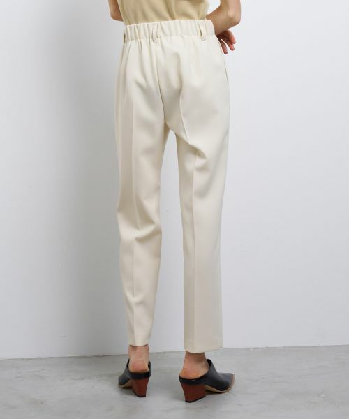 LANVIN en Bleu / ランバン オン ブルー その他パンツ | ダブルクロスゴムテーパードパンツ | 詳細5
