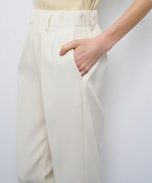 LANVIN en Bleu / ランバン オン ブルー その他パンツ | ダブルクロスゴムテーパードパンツ | 詳細6