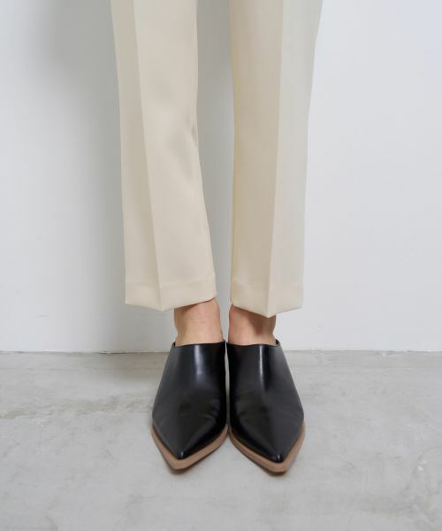 LANVIN en Bleu / ランバン オン ブルー その他パンツ | ダブルクロスゴムテーパードパンツ | 詳細7