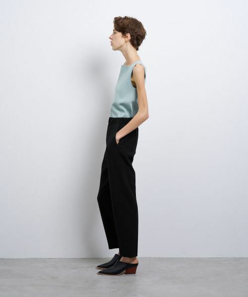 LANVIN en Bleu / ランバン オン ブルー その他パンツ | ダブルクロスゴムテーパードパンツ | 詳細9