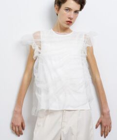 LANVIN en Bleu / ランバン オン ブルー シャツ・ブラウス | アシンメチュールレイヤードブラウス