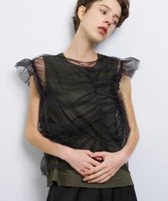 LANVIN en Bleu / ランバン オン ブルー シャツ・ブラウス | アシンメチュールレイヤードブラウス