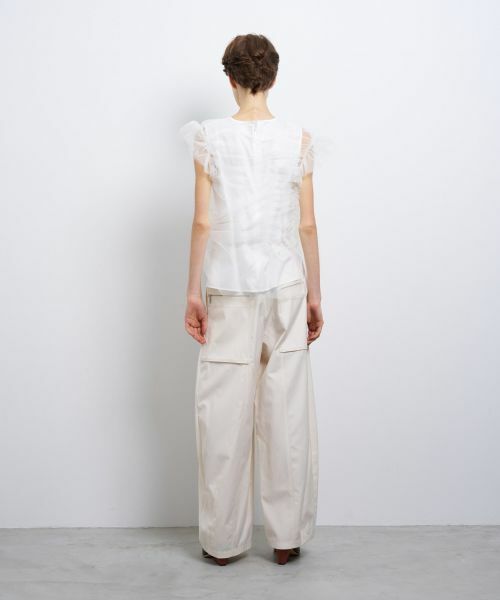 LANVIN en Bleu / ランバン オン ブルー シャツ・ブラウス | アシンメチュールレイヤードブラウス | 詳細3