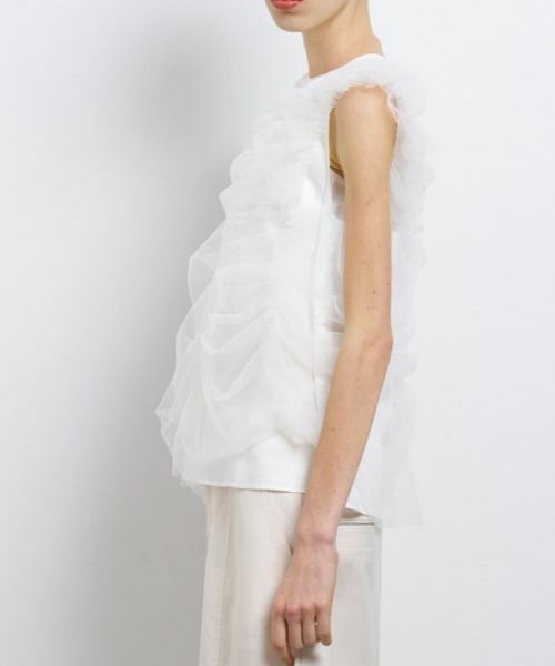 LANVIN en Bleu / ランバン オン ブルー シャツ・ブラウス | アシンメチュールレイヤードブラウス | 詳細4