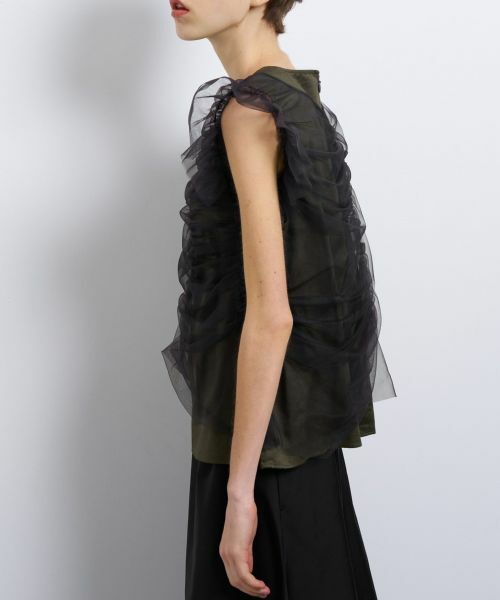 LANVIN en Bleu / ランバン オン ブルー シャツ・ブラウス | アシンメチュールレイヤードブラウス | 詳細9