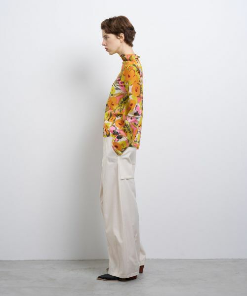 LANVIN en Bleu / ランバン オン ブルー Tシャツ | C'est le Printempsフレアスリーブカットソー | 詳細2