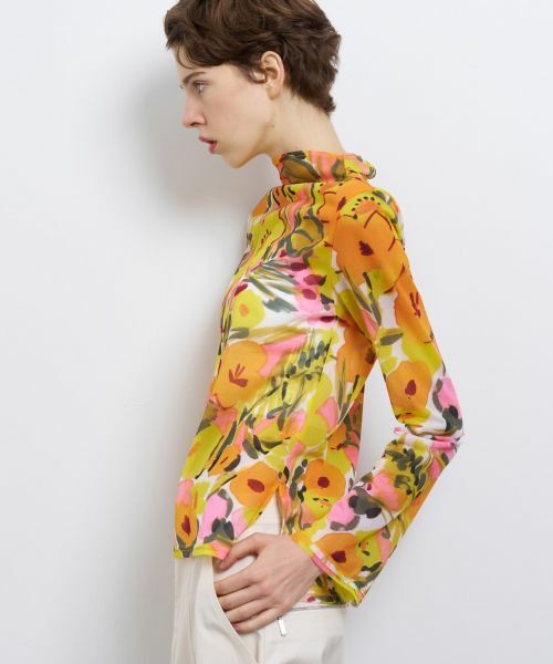 LANVIN en Bleu / ランバン オン ブルー Tシャツ | C'est le Printempsフレアスリーブカットソー | 詳細4