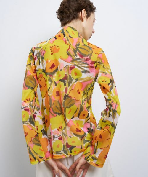 LANVIN en Bleu / ランバン オン ブルー Tシャツ | C'est le Printempsフレアスリーブカットソー | 詳細5