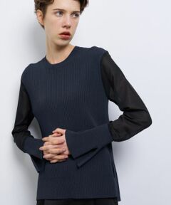 LANVIN en Bleu / ランバン オン ブルー ニット・セーター | シアースリーブコンビニット