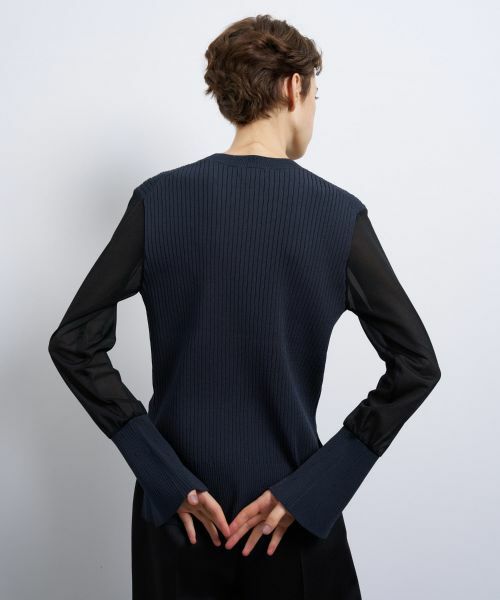 LANVIN en Bleu / ランバン オン ブルー ニット・セーター | シアースリーブコンビニット | 詳細12
