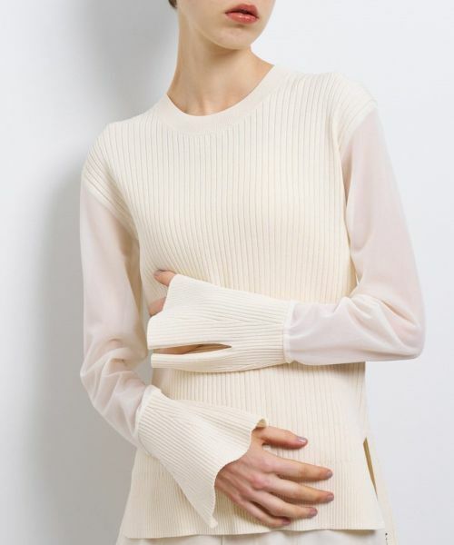 LANVIN en Bleu / ランバン オン ブルー ニット・セーター | シアースリーブコンビニット | 詳細6