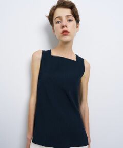 LANVIN en Bleu / ランバン オン ブルー ニット・セーター | スクエアネックノースリーブニット