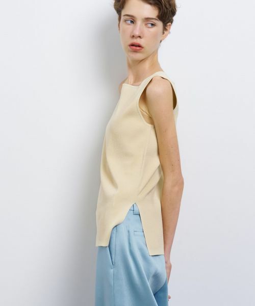 LANVIN en Bleu / ランバン オン ブルー ニット・セーター | スクエアネックノースリーブニット | 詳細10