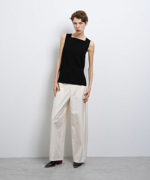 LANVIN en Bleu / ランバン オン ブルー ニット・セーター | スクエアネックノースリーブニット | 詳細11