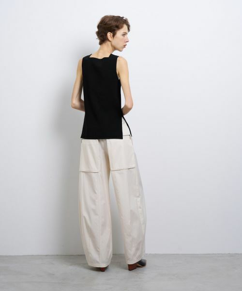 LANVIN en Bleu / ランバン オン ブルー ニット・セーター | スクエアネックノースリーブニット | 詳細13