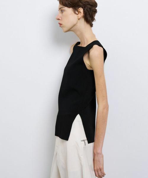 LANVIN en Bleu / ランバン オン ブルー ニット・セーター | スクエアネックノースリーブニット | 詳細14