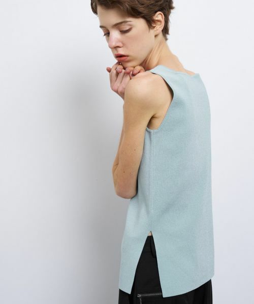 LANVIN en Bleu / ランバン オン ブルー ニット・セーター | スクエアネックノースリーブニット | 詳細4