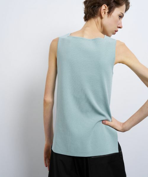 LANVIN en Bleu / ランバン オン ブルー ニット・セーター | スクエアネックノースリーブニット | 詳細5