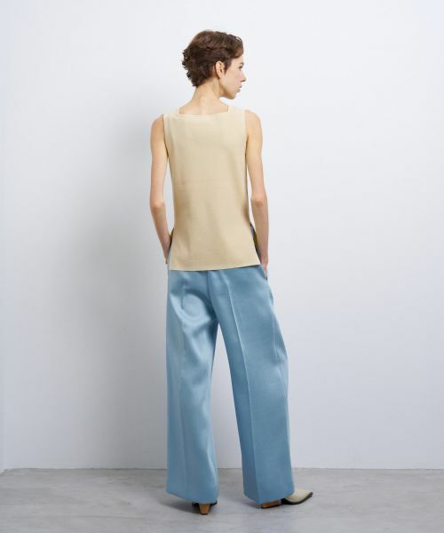 LANVIN en Bleu / ランバン オン ブルー ニット・セーター | スクエアネックノースリーブニット | 詳細8