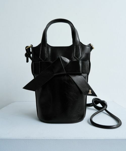 ランバン　LANVIN ヒョウ柄ハラコ リボン付きショルダーバッグ J030 ランバン LANVIN ヒョウ柄ハラコ リボン付きショルダーバッグ