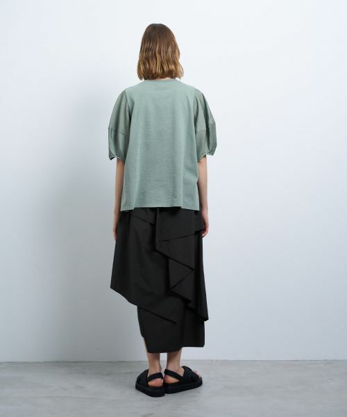 LANVIN en Bleu / ランバン オン ブルー Tシャツ | コクーンスリーブコンビカットソー | 詳細17