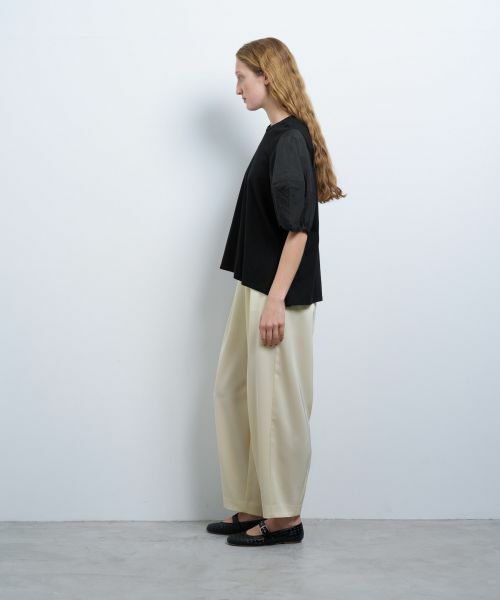 LANVIN en Bleu / ランバン オン ブルー Tシャツ | コクーンスリーブコンビカットソー | 詳細2