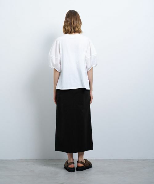 LANVIN en Bleu / ランバン オン ブルー Tシャツ | コクーンスリーブコンビカットソー | 詳細30