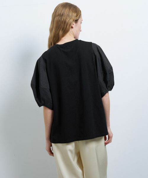 LANVIN en Bleu / ランバン オン ブルー Tシャツ | コクーンスリーブコンビカットソー | 詳細6