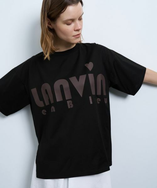 LANVIN en Bleu / ランバン オン ブルー Tシャツ | ビッグロゴプリントTシャツ | 詳細11