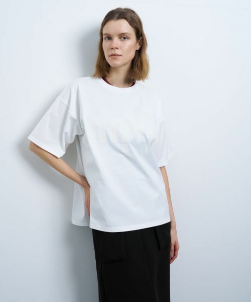 LANVIN en Bleu / ランバン オン ブルー Tシャツ | ビッグロゴプリントTシャツ | 詳細4