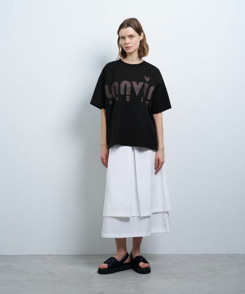 LANVIN en Bleu / ランバン オン ブルー Tシャツ | ビッグロゴプリントTシャツ | 詳細8